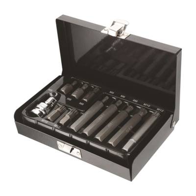 Coffret de 11 embouts XZN avec porte embout carré 1/2 - AUTOBEST - 325441 - Maxoutil
