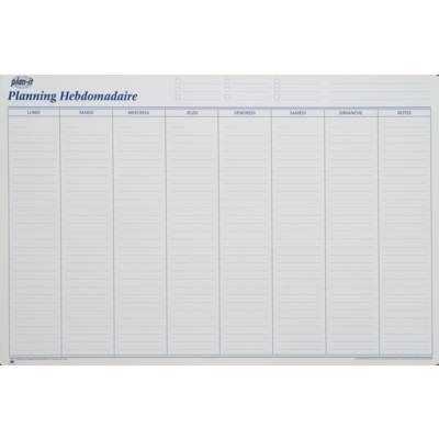 Planning hebdomadaire souple