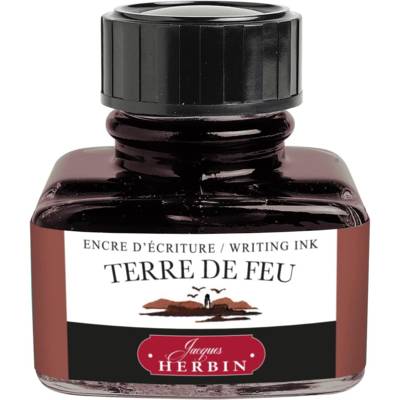 Encre traditionnelle à stylo en flacon "D" 30ml Terre de feu