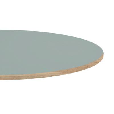 Plateau de table rond Gris Medio & bois - RestooTab