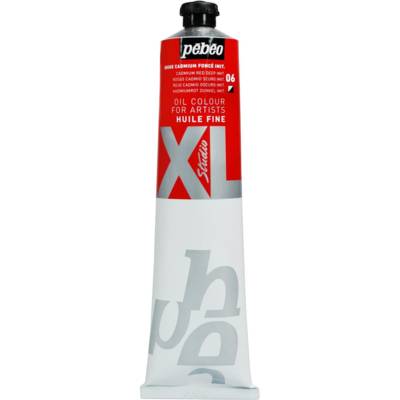 Tube 200ml Peinture Huile Fine Studio XL Rouge Cadmium Foncé Imitation - PÉBÉO
