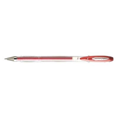Roller encre gel Signo UM120NM pointe moyenne 0,7mm Rouge Métal - Uni-Ball