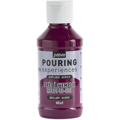 Peinture Acrylique POURING Expérience Prête à l'emploi 118ml Magenta foncé