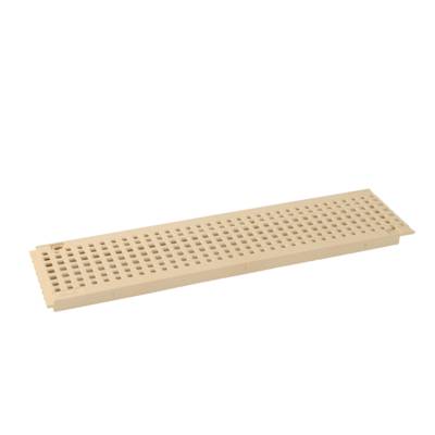 Grille PVC pour caniveau NICOLL GR77PS gamme connecto modèle piscine coloris sable long.0,5m - Gedimat
