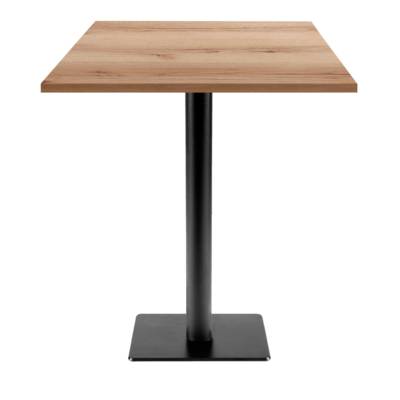 Mange-debout pied noir 70x70cm chene delano - intérieur - RestooTab