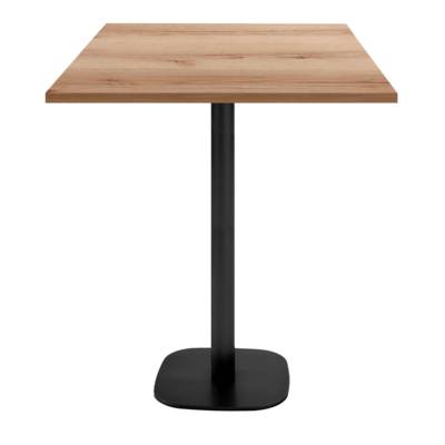 Mange-debout pied noir 70x70cm chene delano - intérieur - RestooTab