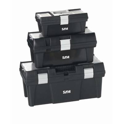 Lot de 3 caisses a outils en PVC SAM - CAOPACK - Maxoutil