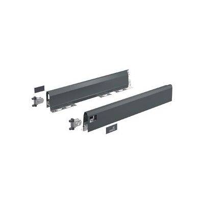 Set HETTICH ArciTech pour tiroir H.126 mm - L.500 mm - Anthracite - 9150497 - HETTICH FRANCE