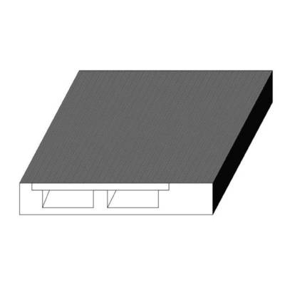 Plinthe droite MDF brut passe câbles à couvercle - 18 x 110 mm - Gedimat - SOTRINBOIS