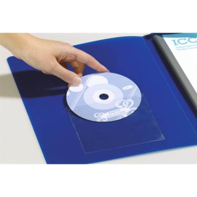 Boite de 100 Pochettes Adhésives POCKETFIX pour Cd/Dvd - DURABLE