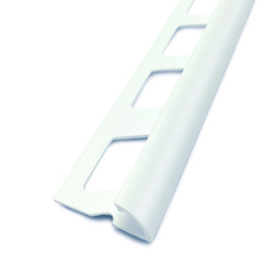 Quart de rond ouvert PVC blanc ép.10mm - Gedimat - DINAC