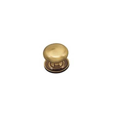 Bouton anglais 2003 Ø 25 mm avec rosace laiton patine - DUBOIS SAS