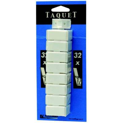 Taquets d'assemblage en PVC blanc par lot de 32 - Gedimat