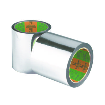 Ruban adhésif thermofilm BARNIER SCAPA jointage et réparation d'isolant mince aluminisé long.50m larg.100mm - Gedimat