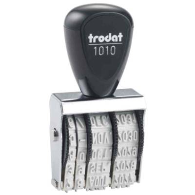 Tampon dateur francais 1010 Mois en lettre 4 x 26 mm