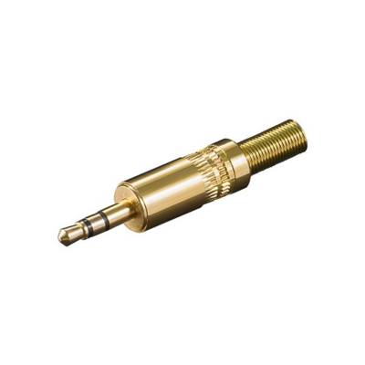 Fiche Audio Jack 3,5 mm Stereo Mâle à Souder Métal Plaqué Or