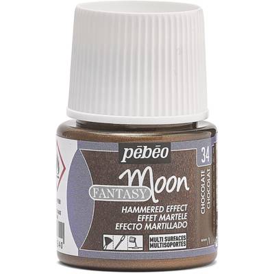 Flacon 45ml Peinture Fantasy Moon à effet martelé CHOCOLAT - PÉBÉO
