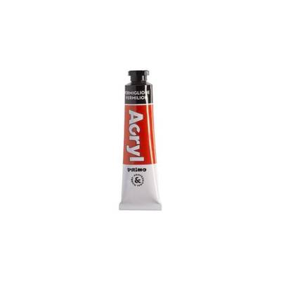 Tube Aluminium 18ml Peinture Acrylique Rouge Vermillon 300 - PRIMO