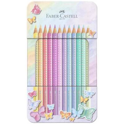 Crayon de couleur SPARKLE PASTEL, étui de 12
