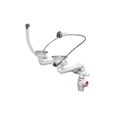 Ensemble vidage gain de place NÉO AIR - sortie Ø40 mm - Gedimat - WIRQUIN