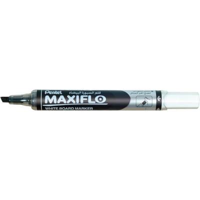 Marqueur tableaux blancs MAXIFLO, Pointe biseautée moyenne, Noir - PENTEL