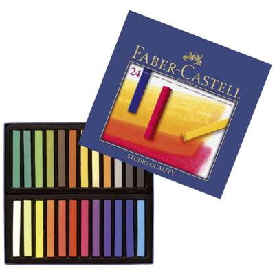 Boite de 24 Crayons Pastel STUDIO QUALITY Couleurs Brillantes Assorties