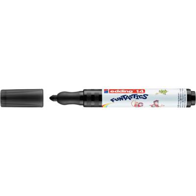 Feutre de Coloriage 14 Funtastics Noir Pointe Ronde 3 mm - EDDING