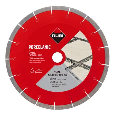 Disque diamant grès cérame - Ø 250 mm - Gedimat - RUBI