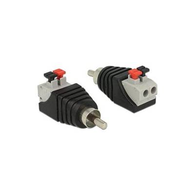 Adaptateur Terminalblock 2Pin vers Cinch RCA Mâle