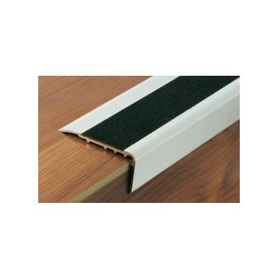 Nez de marche aluminium anodisé adhésive avec bande antidérapante 25x15mm - 1,1m - Gedimat - DINAC