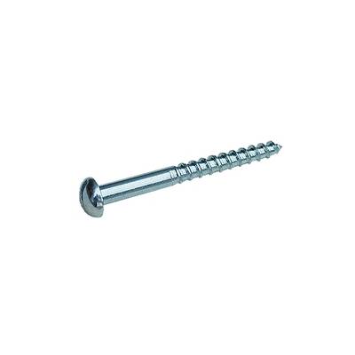 Vis à bois acier zingué tête ronde fendue diam.3mm long.25mm en sachet de 30 pièces - Gedimat - VYNEX