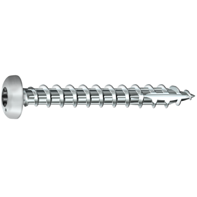 Vis bois Rocket torx à tête ronde filetage total VYNEX - acier zingué - Ø5.0  x 50 mm - boîte 500 - 351400025225 - Maxoutil