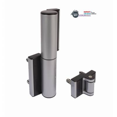 Charnière LOCINOX compact avec rappel de fermeture hydraulique - TIGER-ZILV - Maxoutil