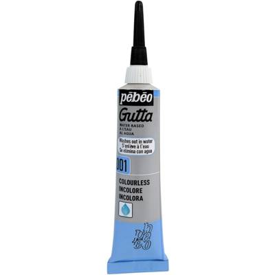Tube 20ml Peinture GUTTA à l'eau Incolore - PÉBÉO