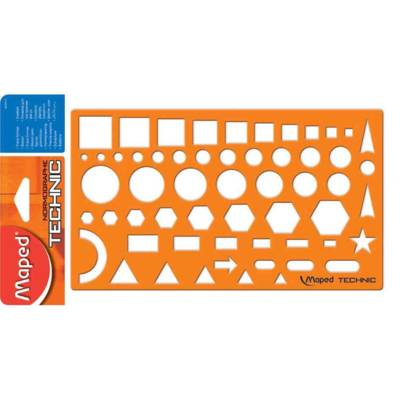 Gabarit NORMOGRAPHE TECHNIC Orange - MAPED