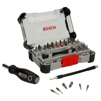 Coffret d'embouts de vissage de précision 42 pièces + Rallonge - BOSCH - 2607002837