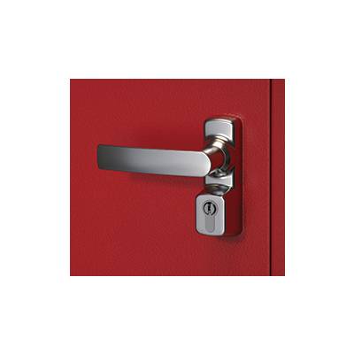 Manoeuvre extérieur Oltre avec cylindre FAPIM - gris 9006 - 8568A/G5