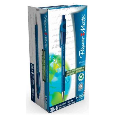 pack de 30+6 stylo à bille FlexGrip Ultra, bleu