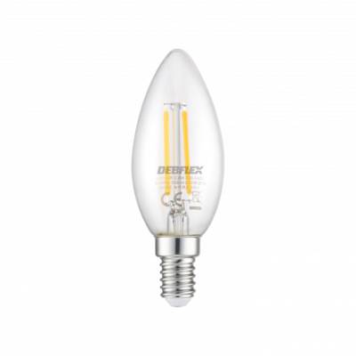 Ampoule led C35 flamme clair E14 2,8W 2700K 250LM - Gedimat - DEBFLEX