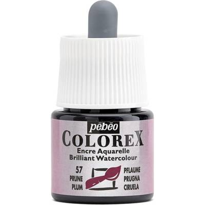 Flacon 45ml Encre COLOREX Aquarelle PRUNE - PÉBÉO