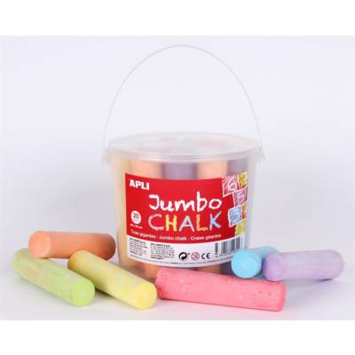 Pot de 20 craies géantes couleurs assorties