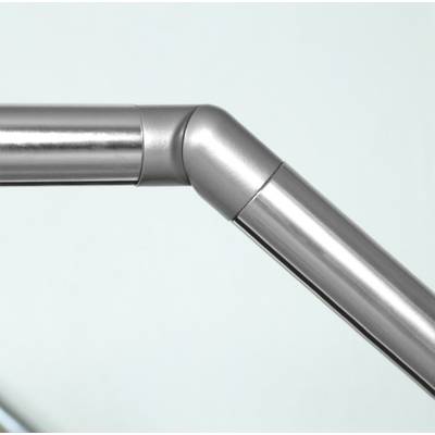 Articulation main courante aluminium gris - Ø 40 mm - Gedimat