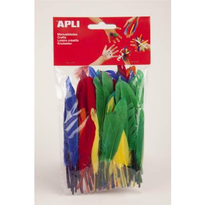 Sachet 100 plumes couleurs assorties - APLI-AGIPA