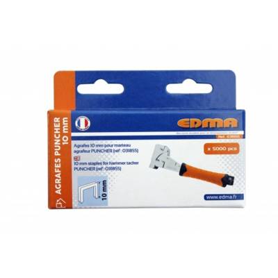 Agrafe pour marteau PUNCHER LONG 10MM BOITE DE 5000 - Maxoutil