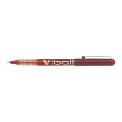 Stylo roller V Ball VB7 encre liquide Pointe métal Moyenne Rouge