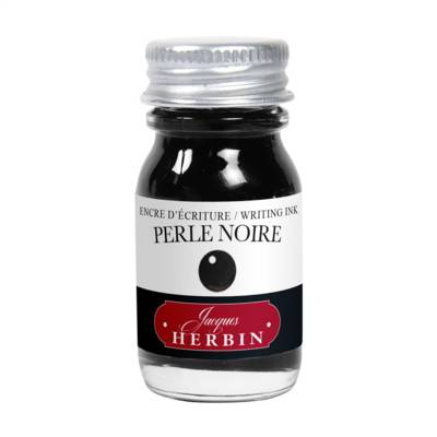 Flacon Encre 10ml Stylo Plume et Dessin Perle noire - HERBIN