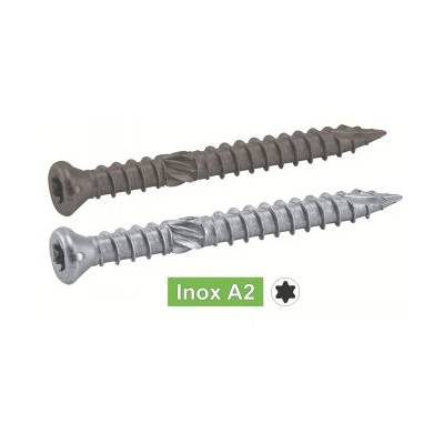 Vis pour terrasse tête fraisée réduite six lobes double filet - 5x50 - Par seau de 400 - ACTON - 623275X50SEAU - Maxoutil