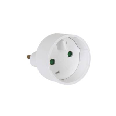 Adaptateur universel Europe 10/16A 2P 4mm blanc - Gedimat - DEBFLEX