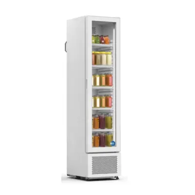 Vitrine négative froid ventilé porte réversible blanche - GLEE X SLIM - 9F02395GLEEX-SLIMNVIARP