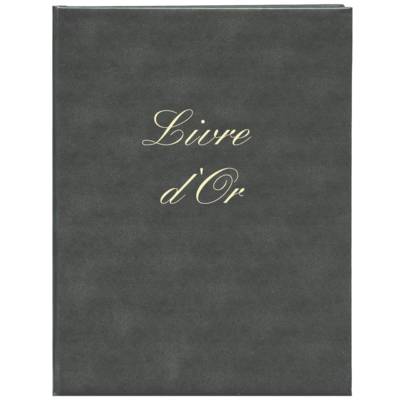 Livre d'Or format 21x29,7cm 148 pages. Couverture matière synthétique Noir - ELVE